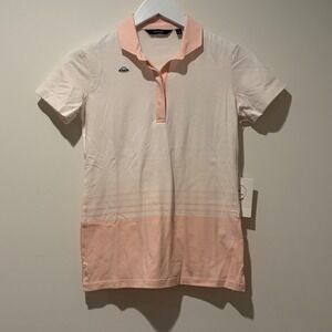 RADMOR Lauren Ombre Pale Pink Pima Cotton Golf Polo Shirt Womens XS RWKP10007